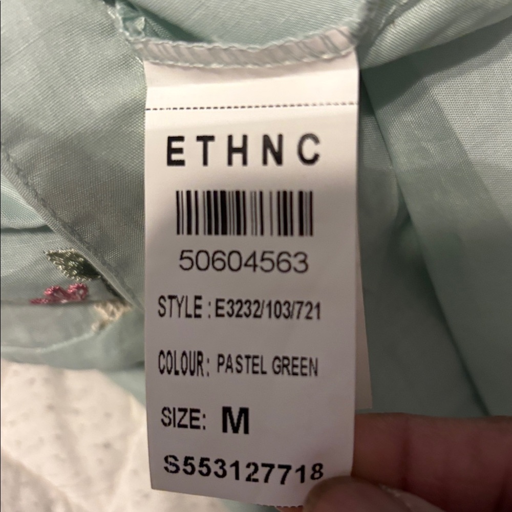 Ethnc Floral Embroidered Maxi Dress M - Picture 12 of 13